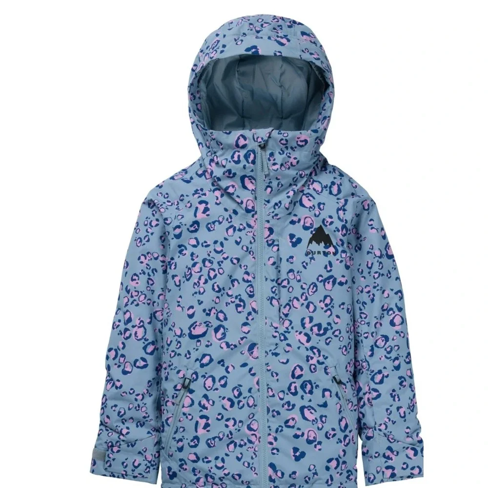 Burton Hillslope 2L Snowboard Jacket Kids Small Blue Insulated Waterproof